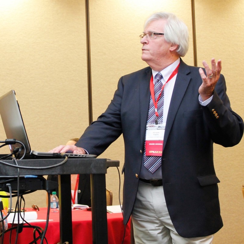 Dr. Hiram Fitzgerald, associate provost, University Outreach and Engagement, Michigan State University, speaking at the ESC conference in Lubbock, Texas.