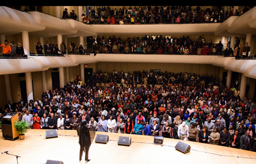 CeCe Winans performs before a sold-out audience in the Moody Music Building Concert Hall.