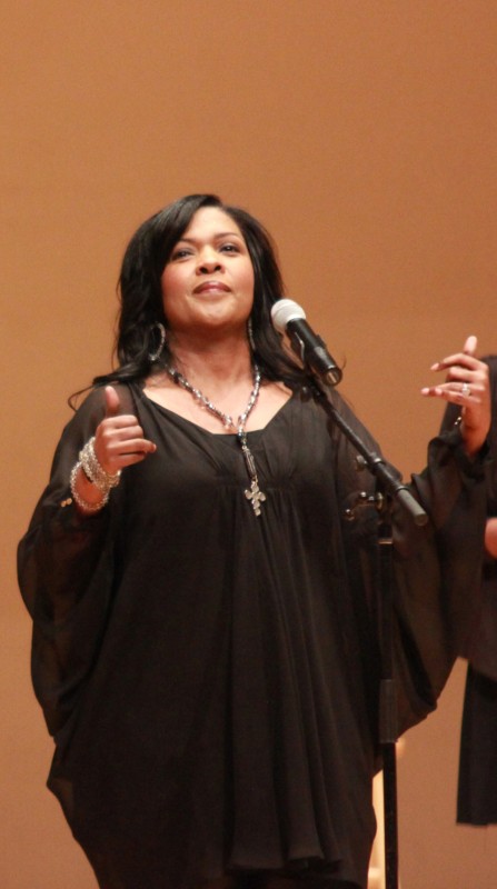 Multiple Grammy-winning singer CeCe Winans sings before an appreciative audience at the 26th annual Realizing the Dream Concert.