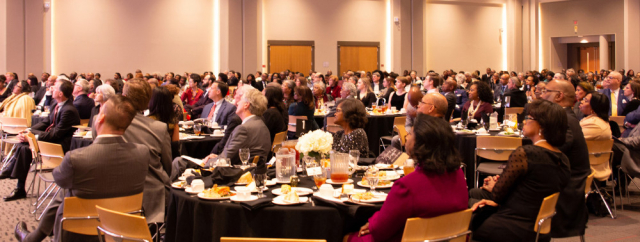 The 2020 Legacy Banquet, featuring TV correspondent Laura Ling, filled the Bryant Conference Center Sellers Auditorium.